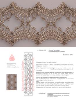 075 Klöppelbrief Schmuck-Armreifen "Konkav“  für Edelstahl-Reifen